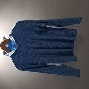 Columbia 1/4 Zip Blue Multi-tone Athletic Long Sleeve